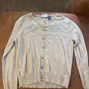 Embroidery petite cardigan Liz Claiborne